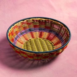 Corbeille - Maegen - Bol Tissé - Rouge/Olive