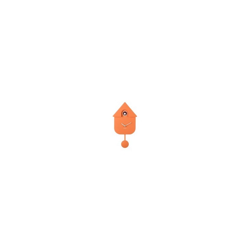 Pendule - present time - modern cuckoo - orange
