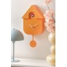 Pendule - present time - modern cuckoo - orange