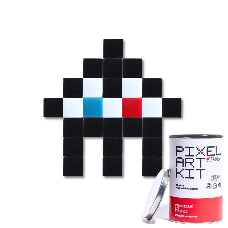 Kit mosaïques DIY en verre recyclé - kubbick - pixel art  "Les Tiny"