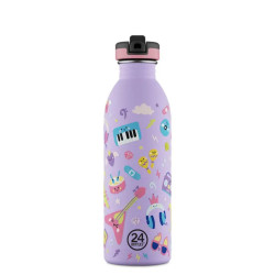 Bouteille inox 500 ml - 24bottles - kids bottle music friends