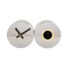 Pendule - present time - duo cuckoo - plated chrome