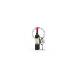 Porte-clés - Kontiki - bouteille de vin et son verre