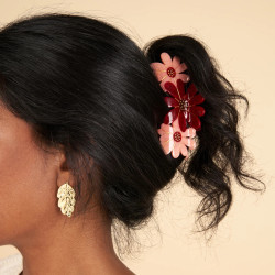 Pince à cheveux - coucou suzette - trio fleurs roses