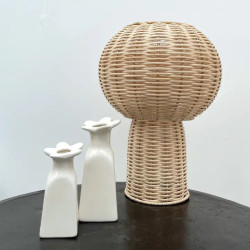 Vase soliflor - o - fleur blanc grand