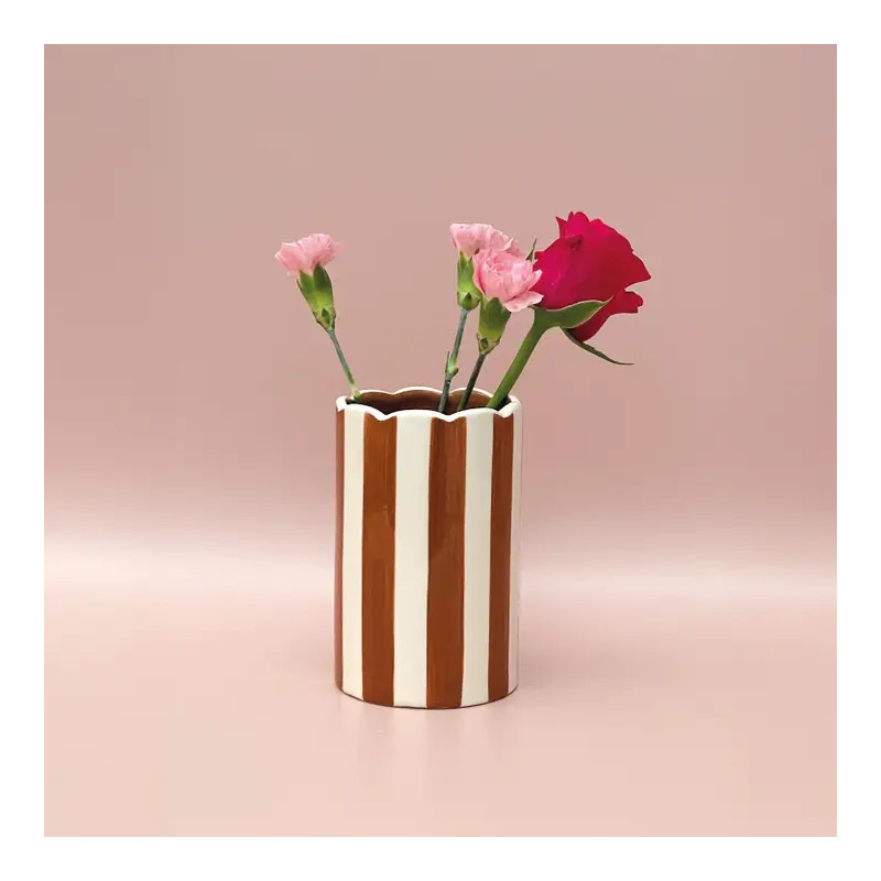 Vase - o - Paul marron H12,5