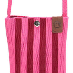 Sac téléphone - lot83 -  charlie 33 - rouge foncé/rose