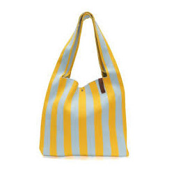 Sac shopper - Lot83 - Lois86 turquoise/jaune