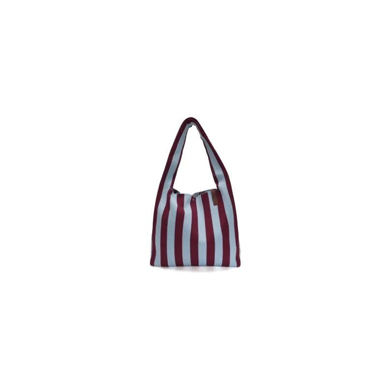 Sac shopper - Lot83 - Lois117 bordeaux /ciel