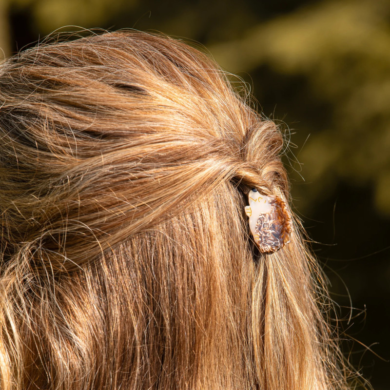 Mini pince à cheveux - coucou suzette - hérisson