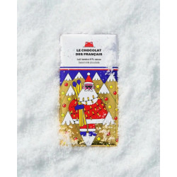 Tablette 80gr - le chocolat des français - noël - lait bioablette 80gr