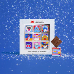 Coffret 9 carrés de chocolat - le chocolat des françaisoffret 9 carrés