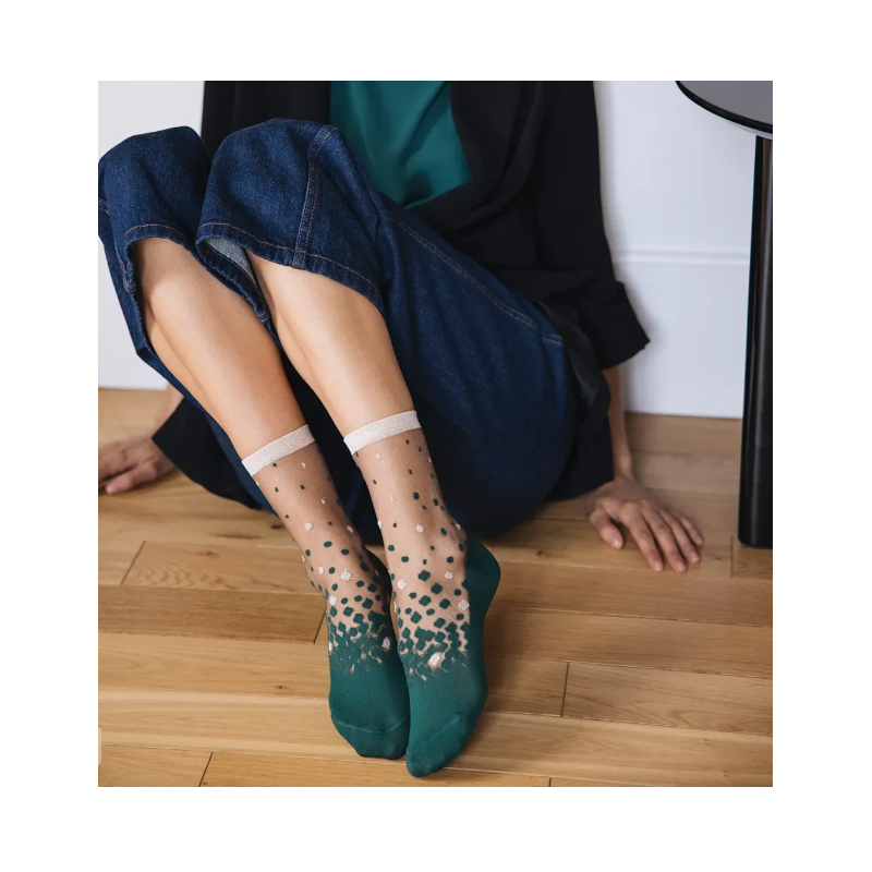 Chaussettes - atelier st eustache - nakameguro emeraude