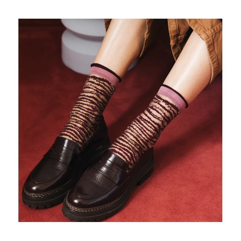 Chaussettes - atelier st eustache - oresund bordeaux
