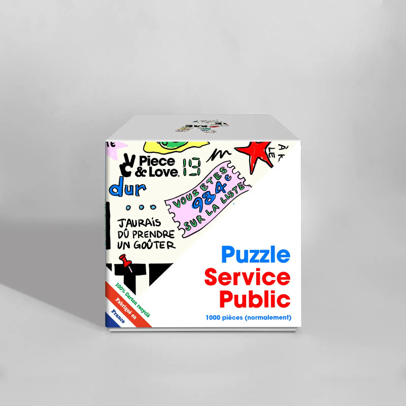 Puzzle 1000 pieces - piece & love - Service Public