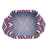 Pochette - Lot83 - Emma169 bordeau/bleu ciel