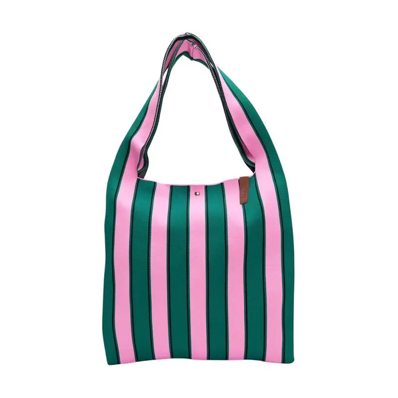 Sac shopper - Lot83 - Lois195 vert/rose