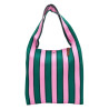 Sac shopper - Lot83 - Lois195 vert/rose