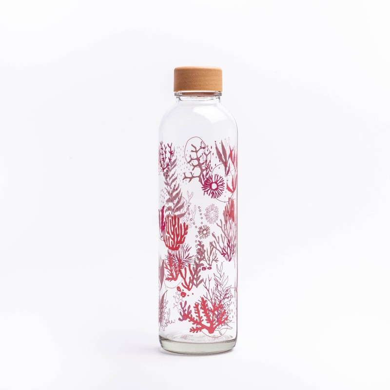 BOUTEILLE VERRE 70 CL - CARRY - CORAL REEF