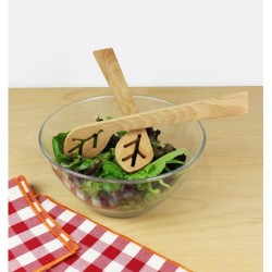 Couverts à salade en bois - Du bout des Feuilles - Reine Mère - L'interprète Concept Store