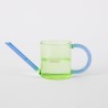 Arrosoir en verre - block design - green-bluerrosoir en verre - block 