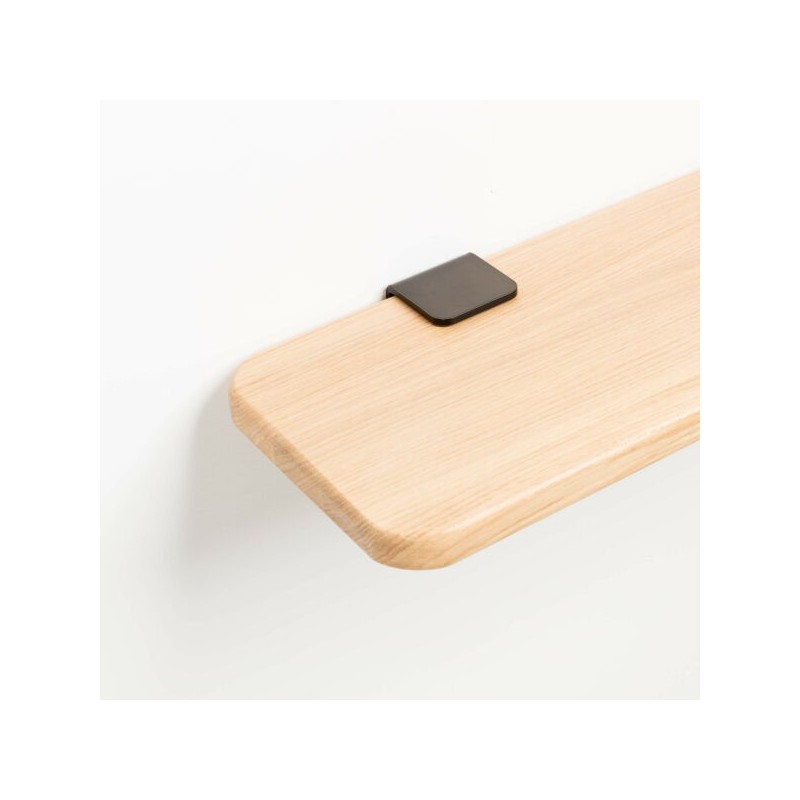 Accroche murale - tiptoe - bracket - acier patine - dark varnishccroch