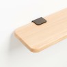 Accroche murale - tiptoe - bracket - acier patine - dark varnishccroch