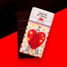 Tablette 80gr - le chocolat des français - tour eiffel coeur - noir 71