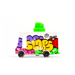 VOITURE EN BOIS - CANDYLAB - CANDYVAN - GRAFFITTI VAN