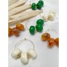 Boucles d'oreilles - clara et bianca - bella orangeoucles d'oreilles -