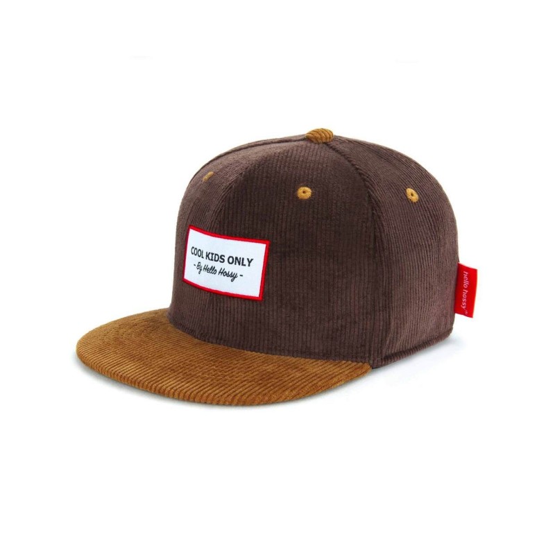 CASQUETTE - HELLO HOSSY - VELOURS - SWEET BROWNIE