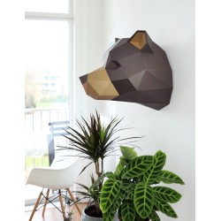 Trophée en papier ORIGAMI - DIY - GRIZZLY -  L'interprète Concept Store