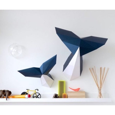 Trophée en papier Origami DIY - Queue de Baleine - L'interprète Concept Store