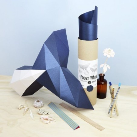 Trophée en papier Origami DIY - Queue de Baleine - L'interprète Concept Store