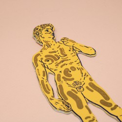 MARQUE-PAGE - ARK - DAVID - JAUNE