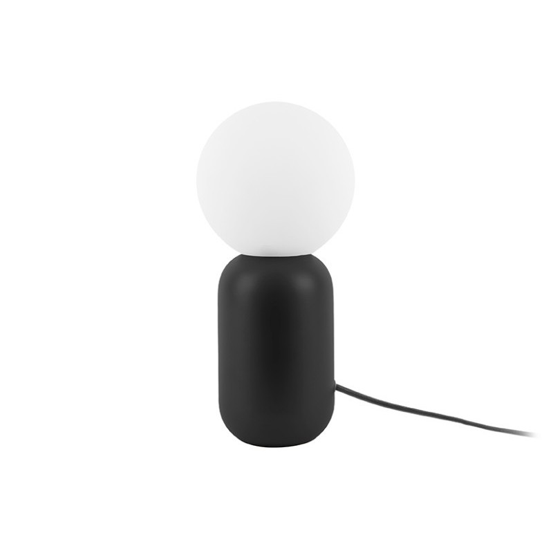 Lampe à poser - present time - gala noir avec boule verreampe à poser 