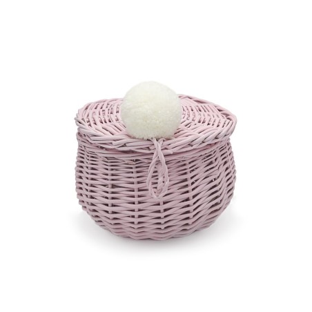 BRIKI VROUM VROUM - PETIT PANIER ROTIN - ROSE - L'interprète Concept Store