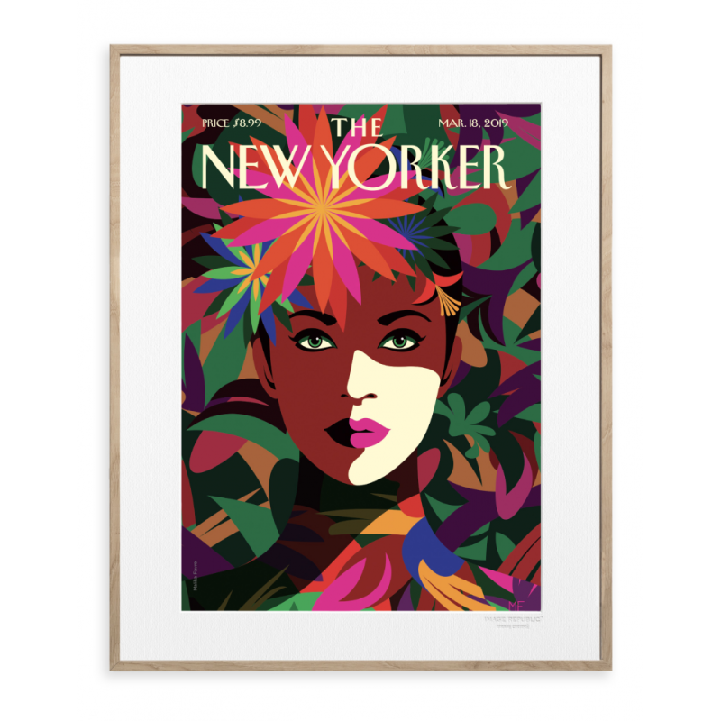 Affiche 30x40cm - image republic - the new yorker 197 favre spring to 