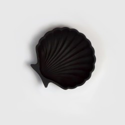 VIDE-POCHE  JESMONITE - SERENDIPITY - COQUILLAGE - NOIR