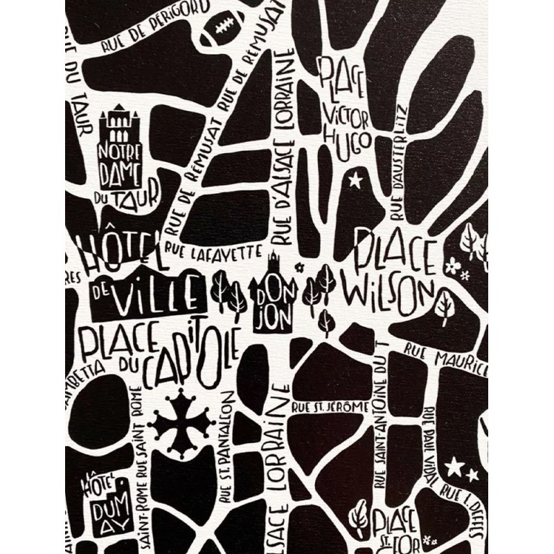 Affiche 50x70cm - tokiko - plan toulouseffiche 50x70cm - tokiko - plan