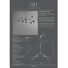Suspension - 101 copenhagen - drop chandelier - mini - burned blackusp