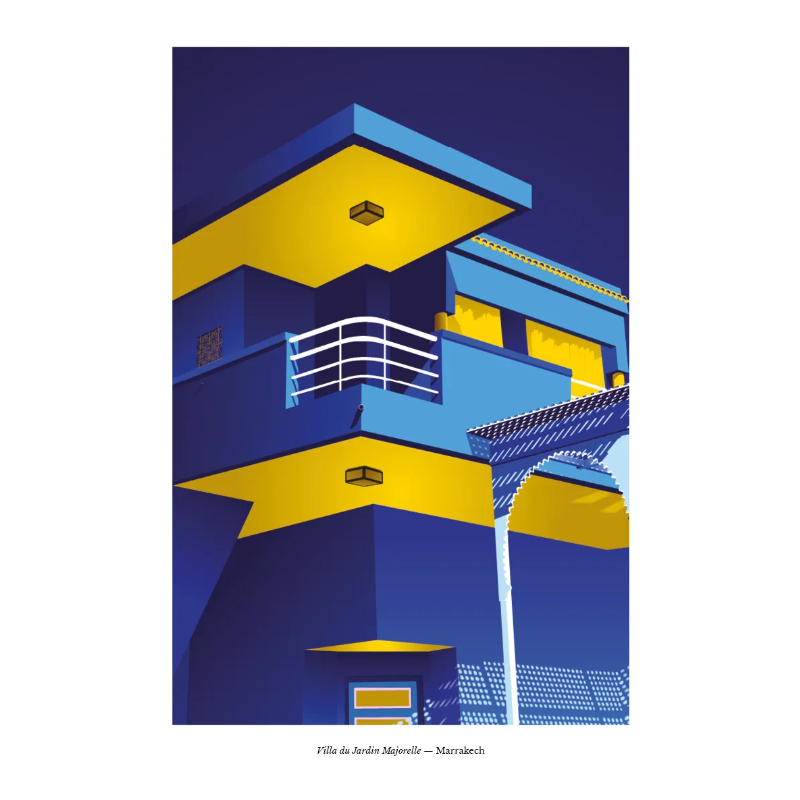 Affiche 50x70 - josepha - villa du jardin majorelle - marrakechffiche 