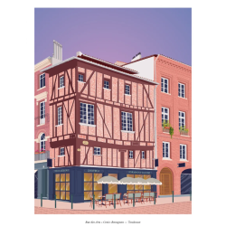 Affiche 50x70 - josepha - rue croix baragnon - toulouseffiche 50x70 - 