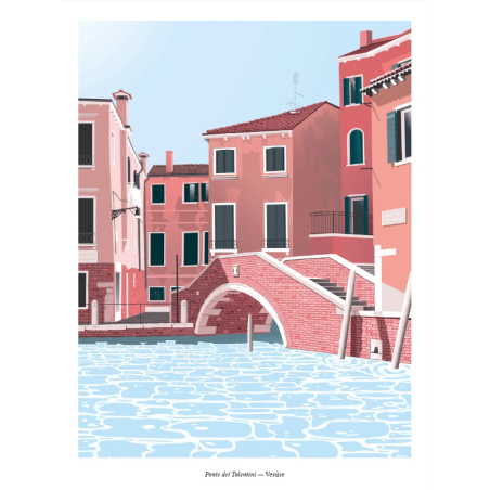 AFFICHE 50X70 - JOSEPHA - PONTE DEI TOLENTINI - VENISE