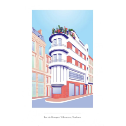 Affiche 50x70 - josepha - rue du rempart villeneuve jour - toulouseffi