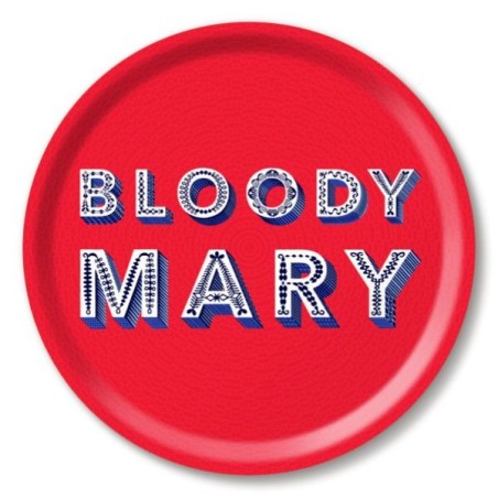 PLATEAU - JAMIDA - ROND 31CM - BLOODY MARY ROUGE